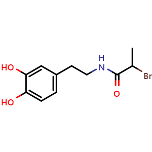 2-bromo-N-(3,4-dihydroxyphenethyl)propanamide