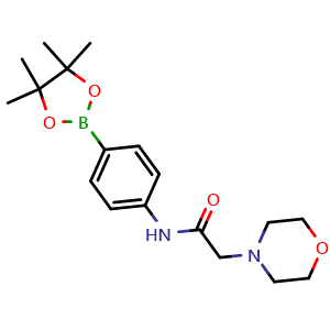 2-morpholino-N-(4-(4,4,5,5-tetramethyl-1,3,2-dioxaborolan-2-yl)phenyl)acetamide