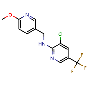 3-chloro-N-((6-methoxypyridin-3-yl)methyl)-5-(trifluoromethyl)pyridin-2-amine