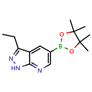 3-ethyl-5-(4,4,5,5-tetramethyl-1,3,2-dioxaborolan-2-yl)-1H-pyrazolo[3,4-b]pyridine