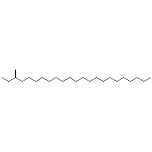 Chemical structure of 3-methyl-tricosane , CAS 13410-45-2, AChemBlock X210276
