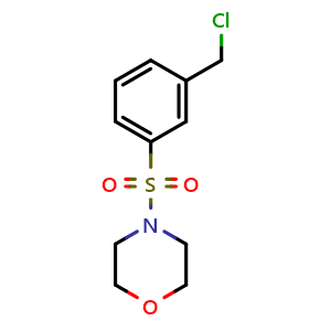 Chemical structure of 4-[3-(Chloromethyl)benzenesulfonyl]morpholine , CAS 743456-87-3, AChemBlock X210361