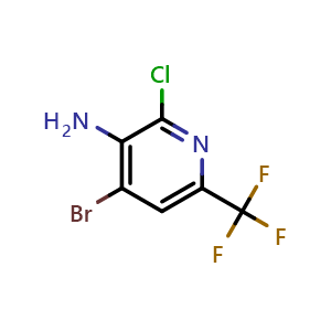 4-bromo-2-chloro-6-(trifluoromethyl)pyridin-3-amine