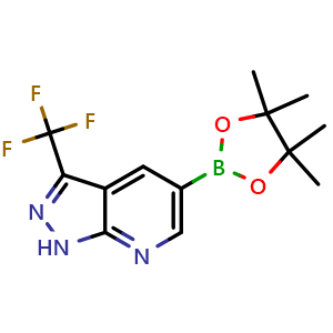 5-(4,4,5,5-tetramethyl-1,3,2-dioxaborolan-2-yl)-3-(trifluoromethyl)-1H-pyrazolo[3,4-b]pyridine