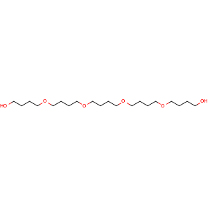 Chemical structure of 5,10,15,20-Tetraoxatetracosane-1,24-diol , CAS 61136-08-1, AChemBlock X210457