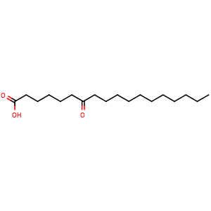 Chemical structure of 7-oxooctadecanoic acid , CAS 16694-32-9, AChemBlock X210609