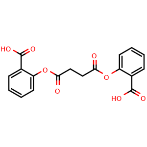 Chemical structure of Bis(2-carboxyphenyl) succinate , CAS 578-19-8, AChemBlock X210680