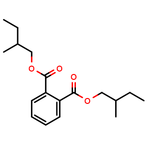 Chemical structure of bis(2-methylbutyl) phthalate , CAS 42925-80-4, AChemBlock X210683