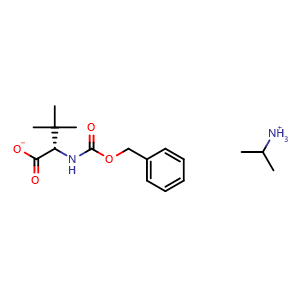 Chemical structure of Cbz-L-tert-Leucine isopropylamine salt , CAS 1621085-33-3, AChemBlock X210693