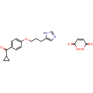 Chemical structure of Ciproxifan maleate(FUB-359 maleate) , CAS 184025-19-2, AChemBlock X210697