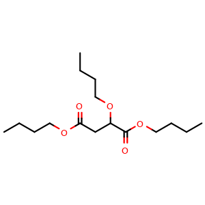 Chemical structure of dibutyl 2-butoxysuccinate , CAS 63842-87-5, AChemBlock X210717