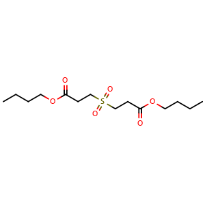 Chemical structure of dibutyl 3,3'-sulfonyldipropanoate , CAS 5423-27-8, AChemBlock X210718