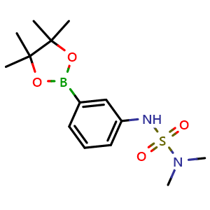 Chemical structure of dimethyl({[3-(tetramethyl-1,3,2-dioxaborolan-2-yl)phenyl]sulfamoyl})amine , CAS 1301190-20-4, AChemBlock X210740