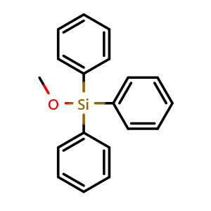 Chemical structure of methoxytriphenylsilane , CAS 1829-41-0, AChemBlock X210859