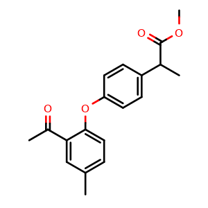 methyl 2-(4-(2-acetyl-4-methylphenoxy)phenyl)propanoate