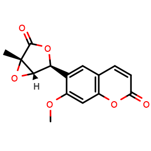 Chemical structure of micromelin , CAS 15085-71-9, AChemBlock X210933