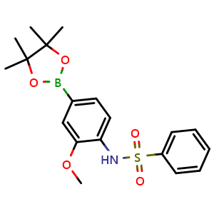 N-(2-methoxy-4-(4,4,5,5-tetramethyl-1,3,2-dioxaborolan-2-yl)phenyl)benzenesulfonamide