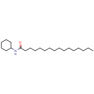 Chemical structure of N-cyclohexylpalmitamide , CAS 17427-96-2, AChemBlock X211035