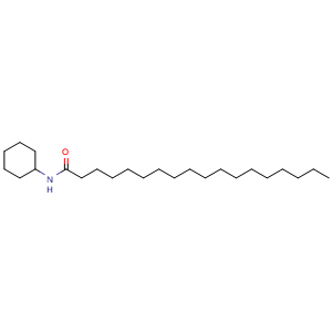 Chemical structure of N-cyclohexylstearamide , CAS 10251-00-0, AChemBlock X211036