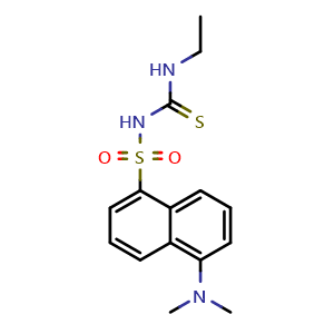 Chemical structure of n-dansyl-n'-ethylthiourea , CAS 186661-19-8, AChemBlock X211043