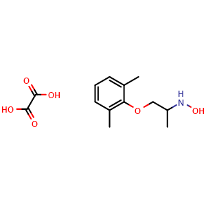 Chemical structure of N-Hydroxy mexiletine Oxalate , CAS 57204-78-1, AChemBlock X211046