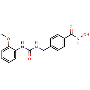 Chemical structure of N-hydroxy-4-({[(2-methoxyphenyl)carbamoyl]amino}methyl)benzamide , CAS 1454902-97-6, AChemBlock X211047