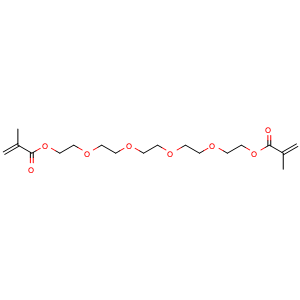 Chemical structure of Pentaethylene glycol dimethacrylate , CAS 13497-24-0, AChemBlock X211076