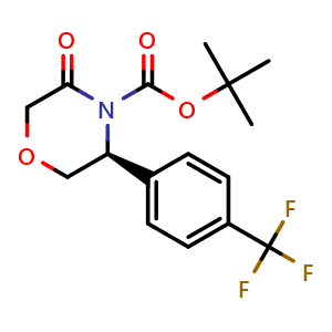 tert-butyl (5S)-3-oxo-5-[4-(trifluoromethyl)phenyl]morpholine-4-carboxylate