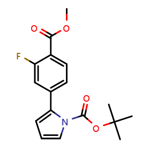 tert-butyl 2-(3-fluoro-4-(methoxycarbonyl)phenyl)-1H-pyrrole-1-carboxylate