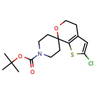 tert-butyl 2'-chloro-4',5'-dihydrospiro[piperidine-4,7'-thieno[2,3-c]pyran]-1-carboxylate