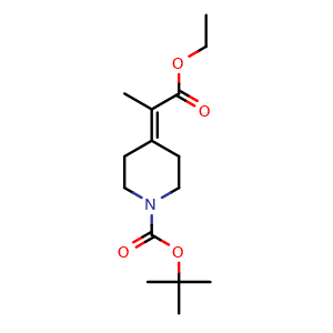 tert-butyl 4-(1-ethoxy-1-oxopropan-2 -ylidene)piperidine-1-carboxylate