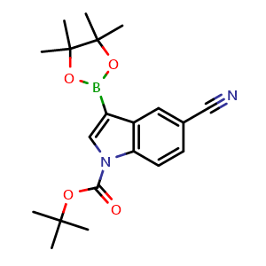 tert-butyl 5-cyano-3-(4,4,5,5-tetramethyl-1,3,2-dioxaborolan-2-yl)indole-1-carboxylate