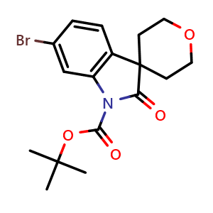 tert-butyl 6-bromo-2-oxo-2',3',5',6'-tetrahydrospiro[indoline-3,4'-pyran]-1-carboxylate