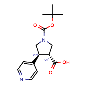 trans-1-(tert-Butoxycarbonyl)-4-(pyridin-4-yl)pyrrolidine-3-carboxylic acid