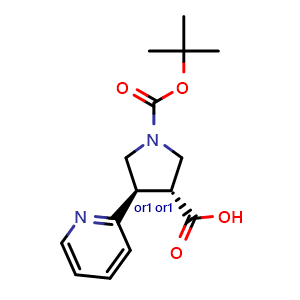 trans-1-(tert-Butoxycarbonyl)-4-(pyridin-2-yl)pyrrolidine-3-carboxylic acid