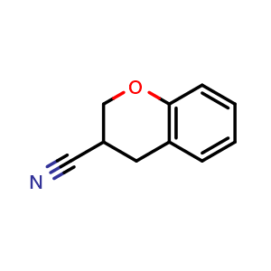 Chemical structure of Chroman-3-carbonitrile , CAS 89197-60-4, AChemBlock X211289