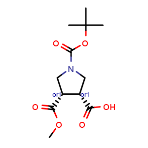 cis-1-(tert-Butoxycarbonyl)-4-(methoxycarbonyl)pyrrolidine-3-carboxylic acid