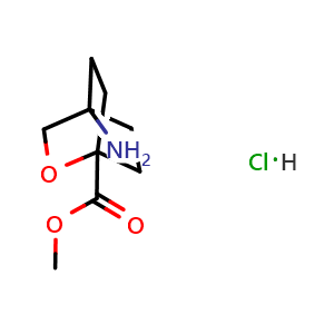 Chemical structure of Methyl 4-amino-2-oxabicyclo[2.2.2]octane-1-carboxylate hydrochloride , CAS 2320469-53-0, AChemBlock X211339