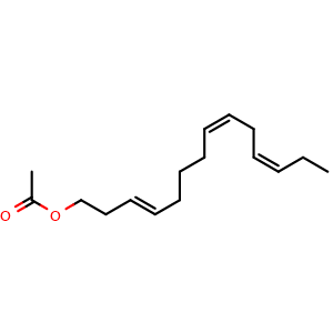 Chemical structure of 3E8Z11Z-14Ac , CAS 163041-94-9, AChemBlock X211359