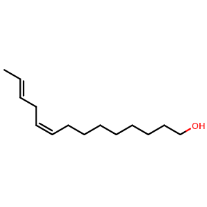 Chemical structure of 9Z12E-14OH , CAS 42521-46-0, AChemBlock X211381