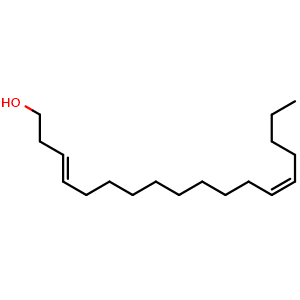 Chemical structure of 3E13Z-18OH , CAS 66410-28-4, AChemBlock X211396