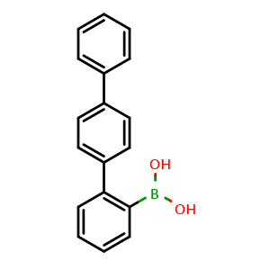 Chemical structure of 2-P-terphenylboronic acid , CAS 663954-31-2, AChemBlock X211426