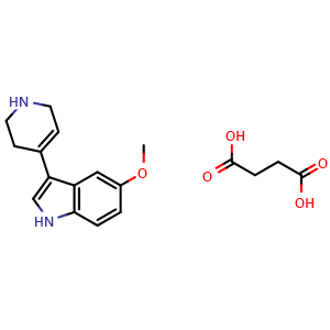 Chemical structure of RU 24969 (succinate) , CAS 107008-28-6, AChemBlock X211434