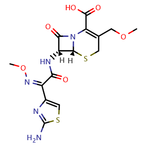 Chemical structure of Cefpodoxime , CAS 80210-62-4, AChemBlock X211436