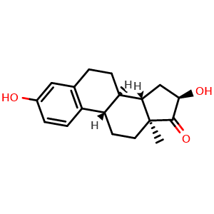 Chemical structure of 16Alpha-Hydroxyestrone , CAS 566-76-7, AChemBlock X211455