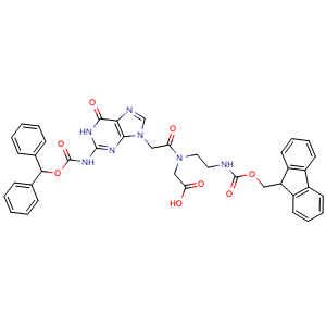 Chemical structure of Fmoc-PNA-G(Bhoc)-OH , CAS 186046-83-3, AChemBlock X211457