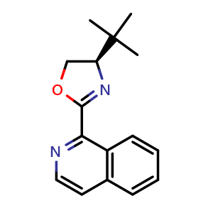 Chemical structure of (R)-tBu-iQuinox , CAS 1402851-53-9, AChemBlock X211484