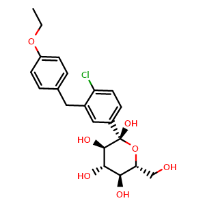 Chemical structure of Dapagliflozin impurity , CAS 960404-86-8, AChemBlock X211502