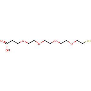 Chemical structure of Thiol-PEG4-acid , CAS 749247-06-1, AChemBlock X211529