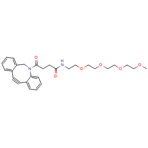 Chemical structure of m-PEG4-NH-DBCO , CAS 2228857-36-9, AChemBlock X211560